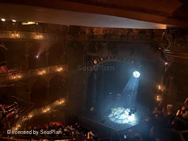 Palace Theatre Grand Circle E9 view from seat photo