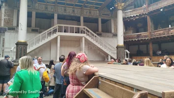 Shakespeare's Globe Theatre Yard Standing D25 view from seat photo