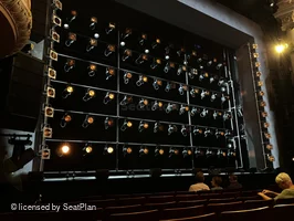 Shaftesbury Theatre Stalls H28 view from seat photo