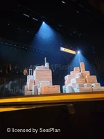 Longacre Theatre Orchestra B2 view from seat photo