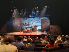 Barbican Theatre Stalls H11 view from seat photo