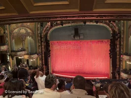 New Amsterdam Theatre Mezzanine LL101 view from seat photo