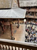 Shakespeare's Globe Theatre Upper Gallery - Bay N N10 view from seat photo