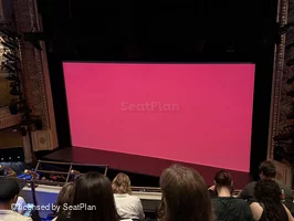 Palace Theatre Mezzanine E10 view from seat photo