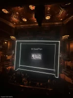 Belasco Theatre Mezzanine D110 view from seat photo