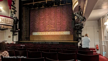 Vaudeville Theatre Stalls K18 view from seat photo