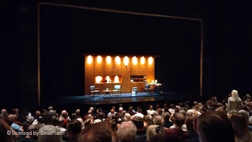 Barbican Theatre Stalls L32 view from seat photo