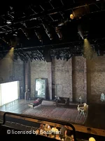 Minetta Lane Theatre Mezzanine BB1 view from seat photo