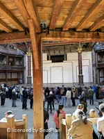 Shakespeare's Globe Theatre Lower Gallery - Bay G E50 view from seat photo