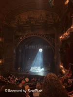 Palace Theatre Dress Circle D11 view from seat photo