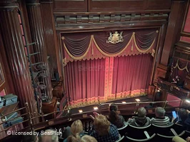 St Martin's Theatre Upper Circle E1 view from seat photo