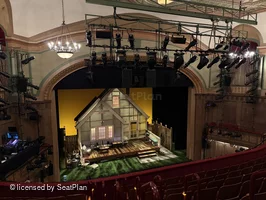 Booth Theatre Mezzanine H1 view from seat photo
