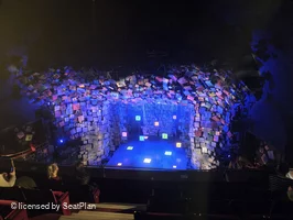 Cambridge Theatre Upper Circle E12 view from seat photo