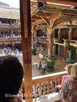 Shakespeare's Globe Theatre Middle Gallery - Bay D D7 view from seat photo