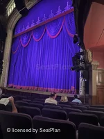 Lyceum Theatre Orchestra J16 view from seat photo