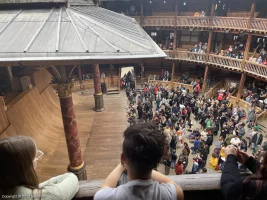Shakespeare's Globe Theatre Upper Gallery - Bay N N7 view from seat photo
