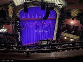 Lyceum Theatre Balcony B13 view from seat photo