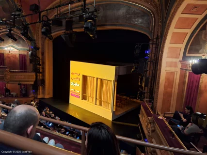 Todd Haimes Theatre Mezzanine B102 view from seat photo