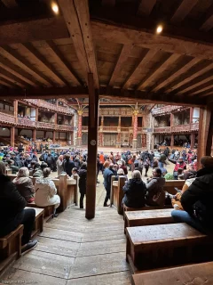 Shakespeare's Globe Theatre Lower Gallery - Bay G E50 view from seat photo