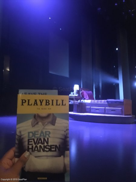 Music Box Theatre Seating Chart Dear Evan Hansen