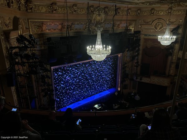 Longacre Theatre Balcony F26 view from seat photo