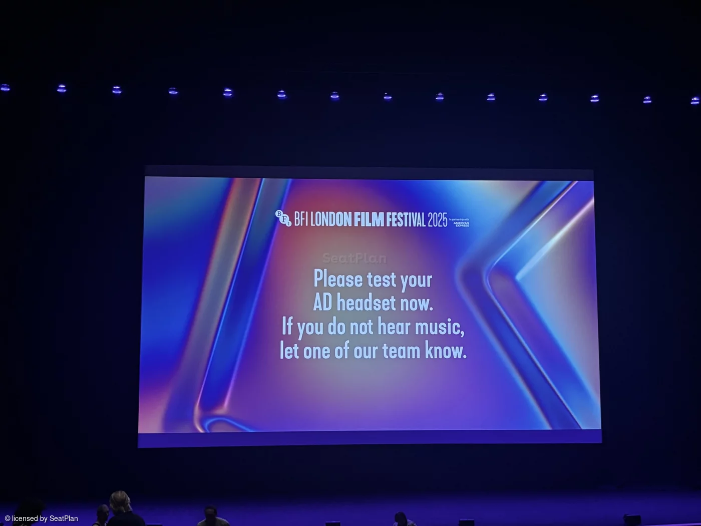 Royal Festival Hall Rear Stalls BB31 view from seat photo