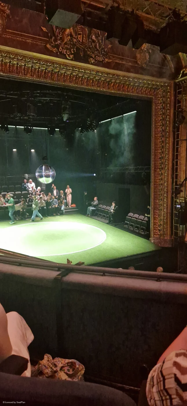 Theatre Royal Haymarket Royal Circle B22 view from seat photo