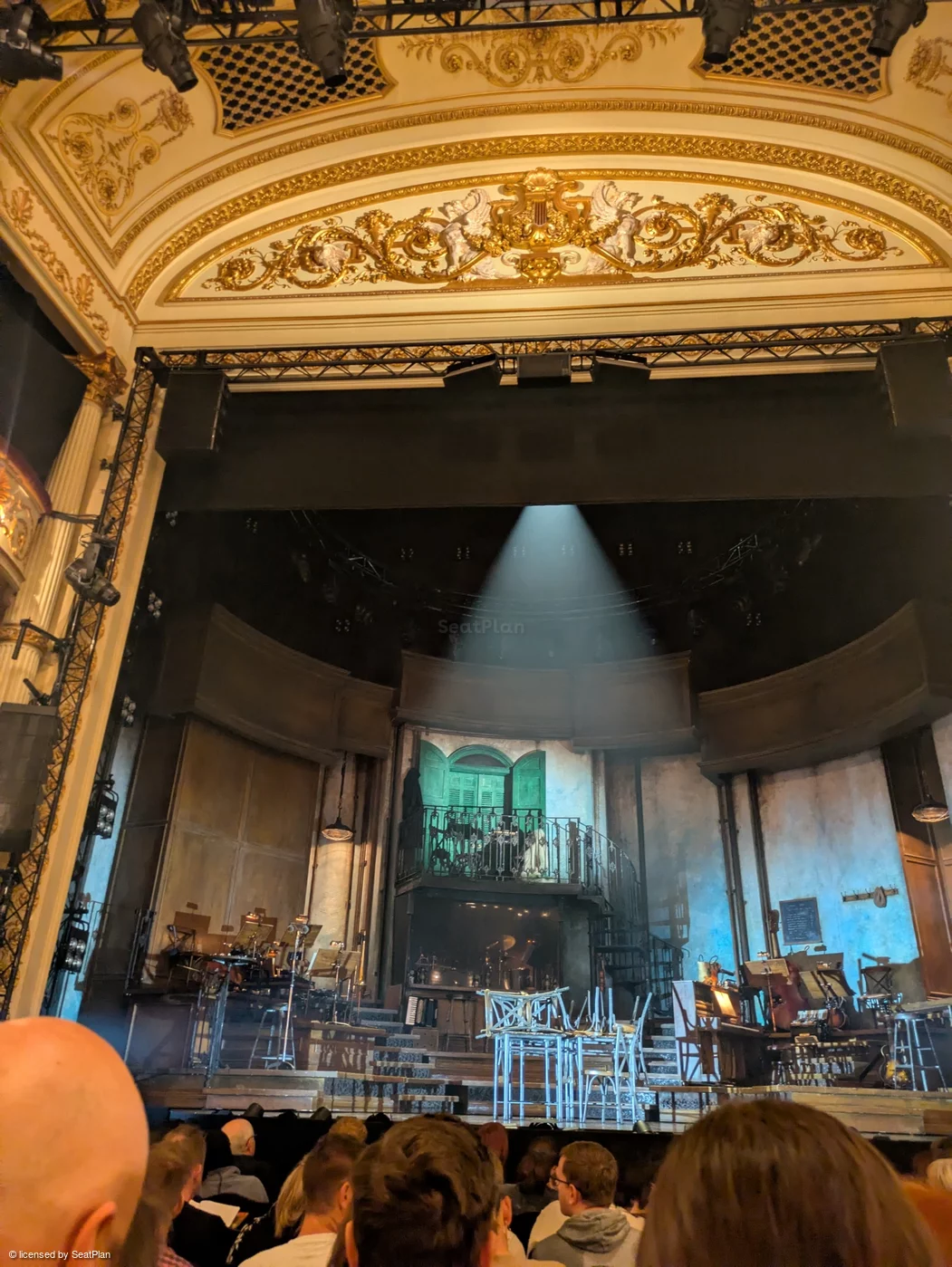 Lyric Theatre Stalls K13 view from seat photo