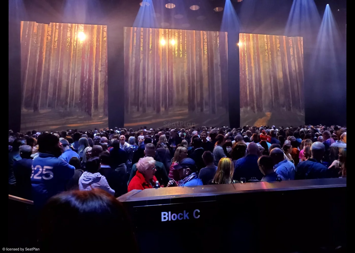 ABBA Arena Block C C3 view from seat photo