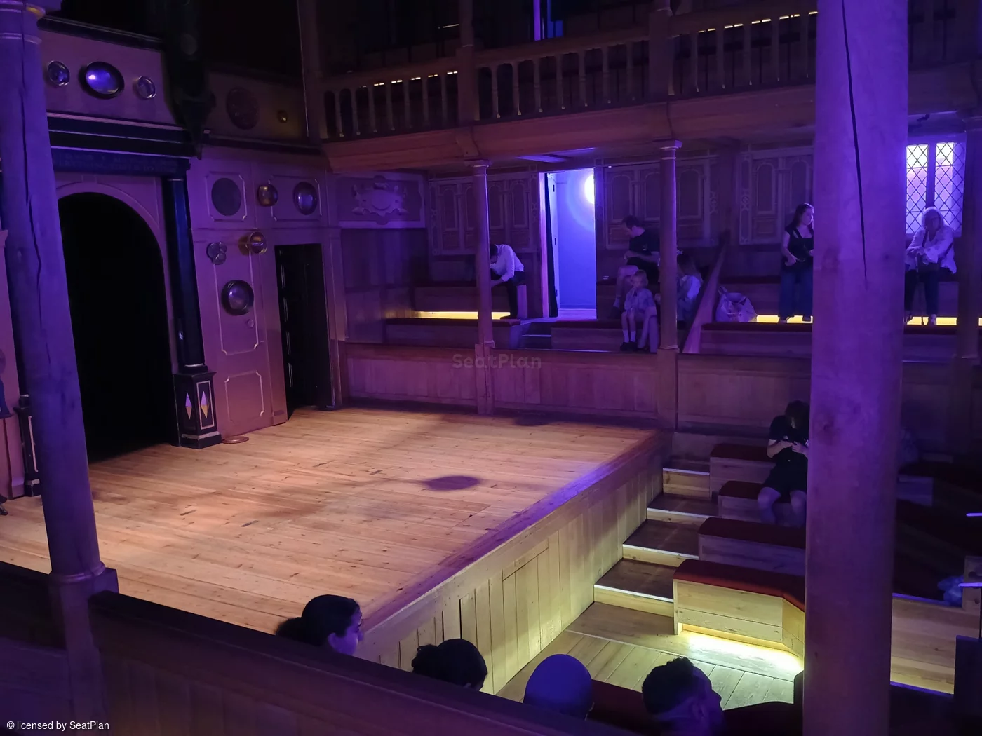 Sam Wanamaker Playhouse Playhouse Lower Gallery C29 view from seat photo