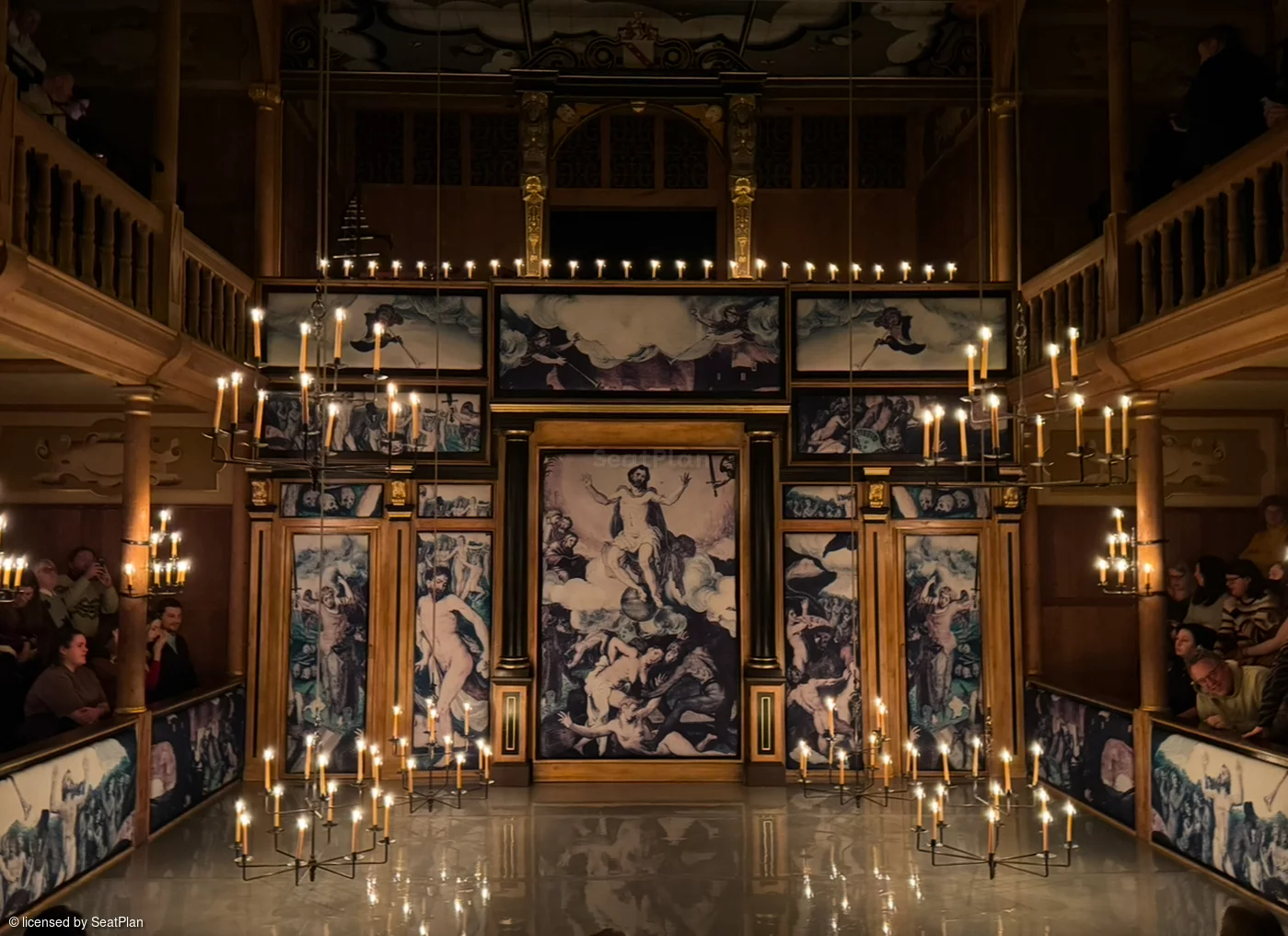 Sam Wanamaker Playhouse Playhouse Lower Gallery B17 view from seat photo