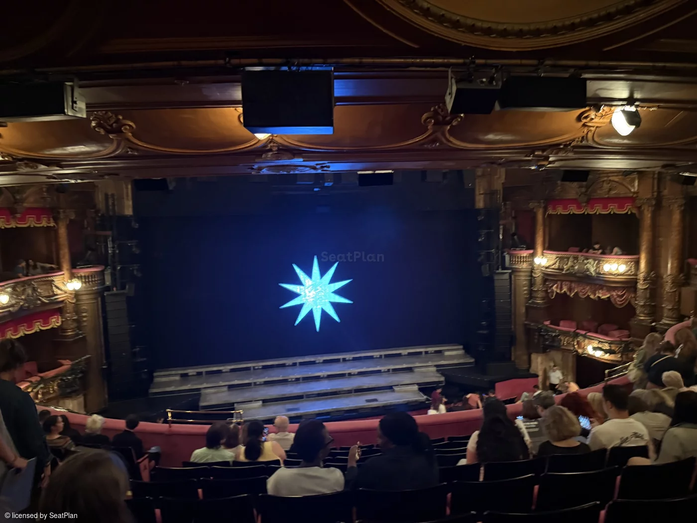 London Palladium Royal Circle J35 view from seat photo