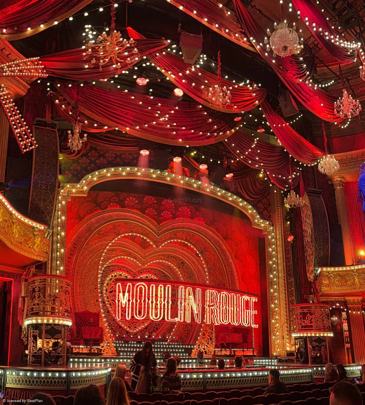 Piccadilly Theatre Stalls J24 view from seat photo