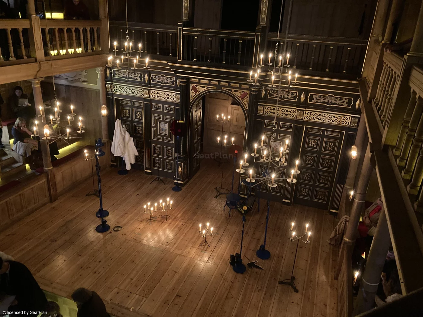 Sam Wanamaker Playhouse Playhouse Upper Gallery A7 view from seat photo