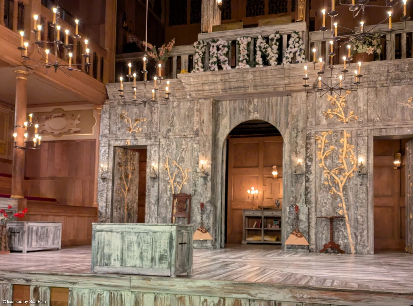 Sam Wanamaker Playhouse Playhouse Pit D8 view from seat photo