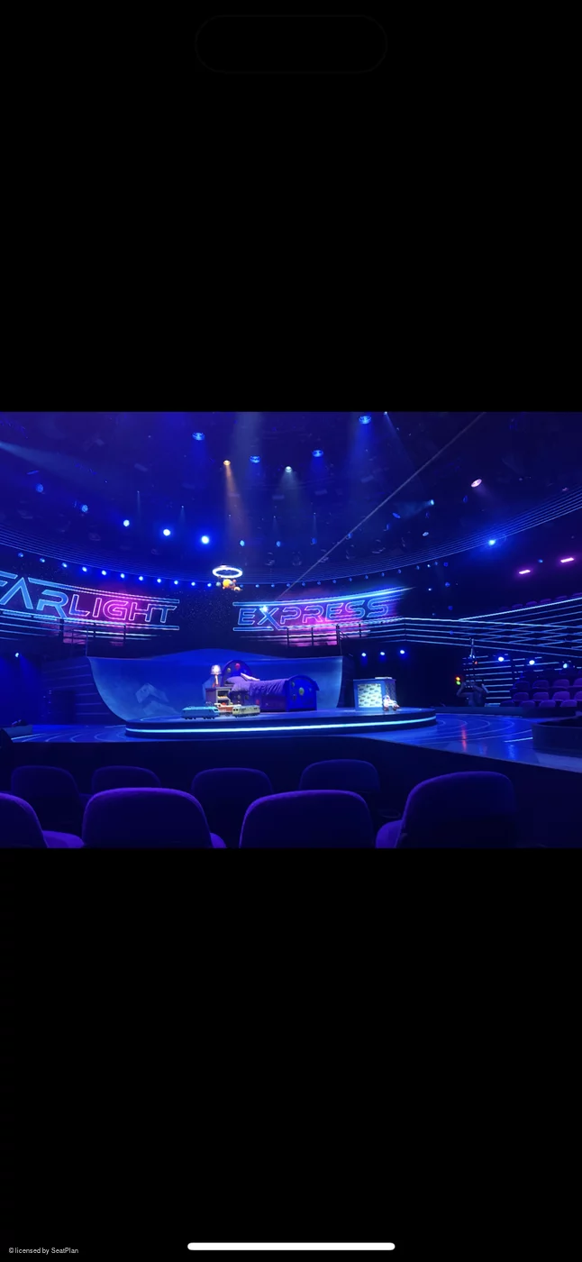 Wembley Park Theatre First Class Carriage 2 DD21 view from seat photo