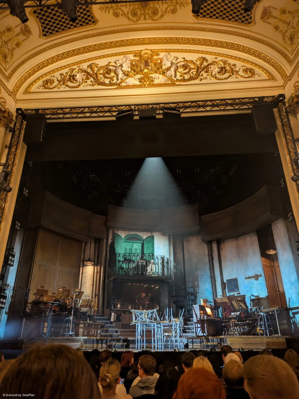 Lyric Theatre Stalls K12 view from seat photo