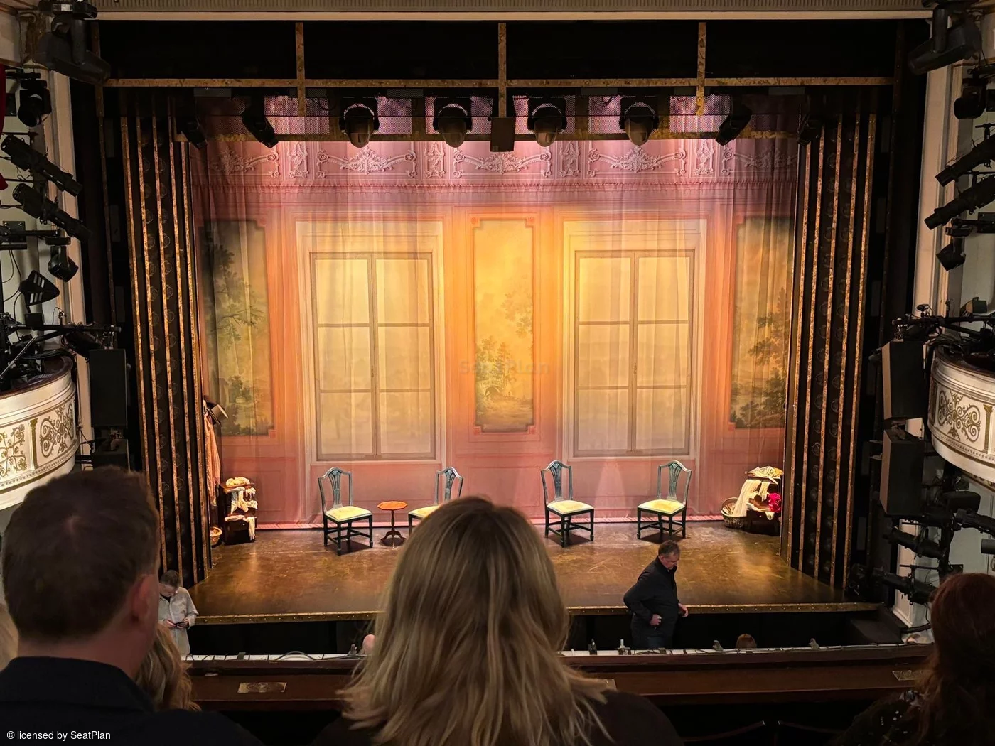 Vaudeville Theatre Dress Circle E9 view from seat photo