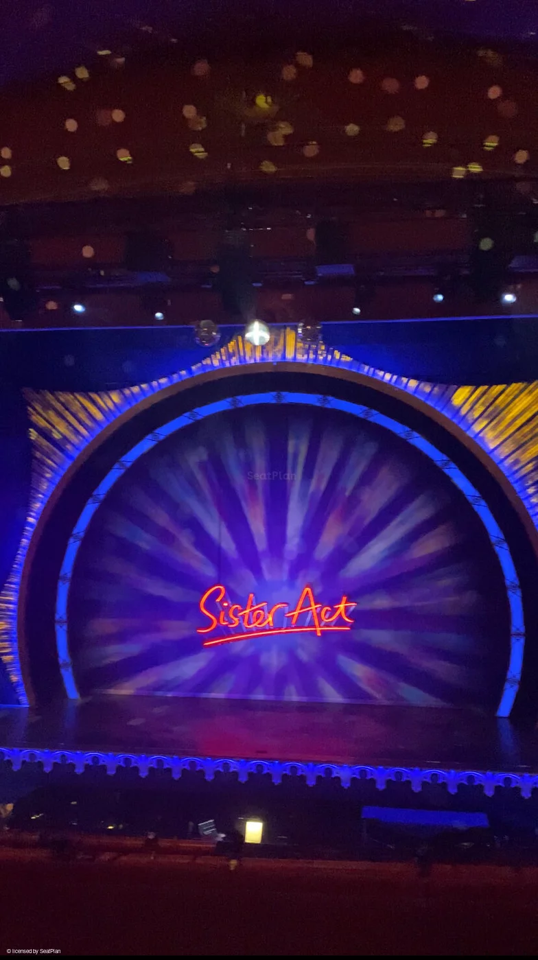 Dominion Theatre Circle B22 view from seat photo