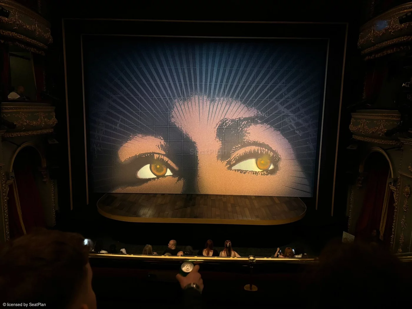 Aldwych Theatre Dress Circle B12 view from seat photo