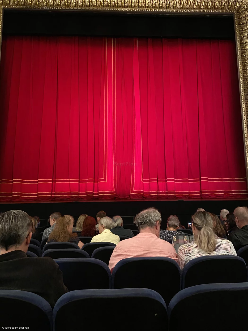 Theatre Royal Haymarket Stalls J12 view from seat photo