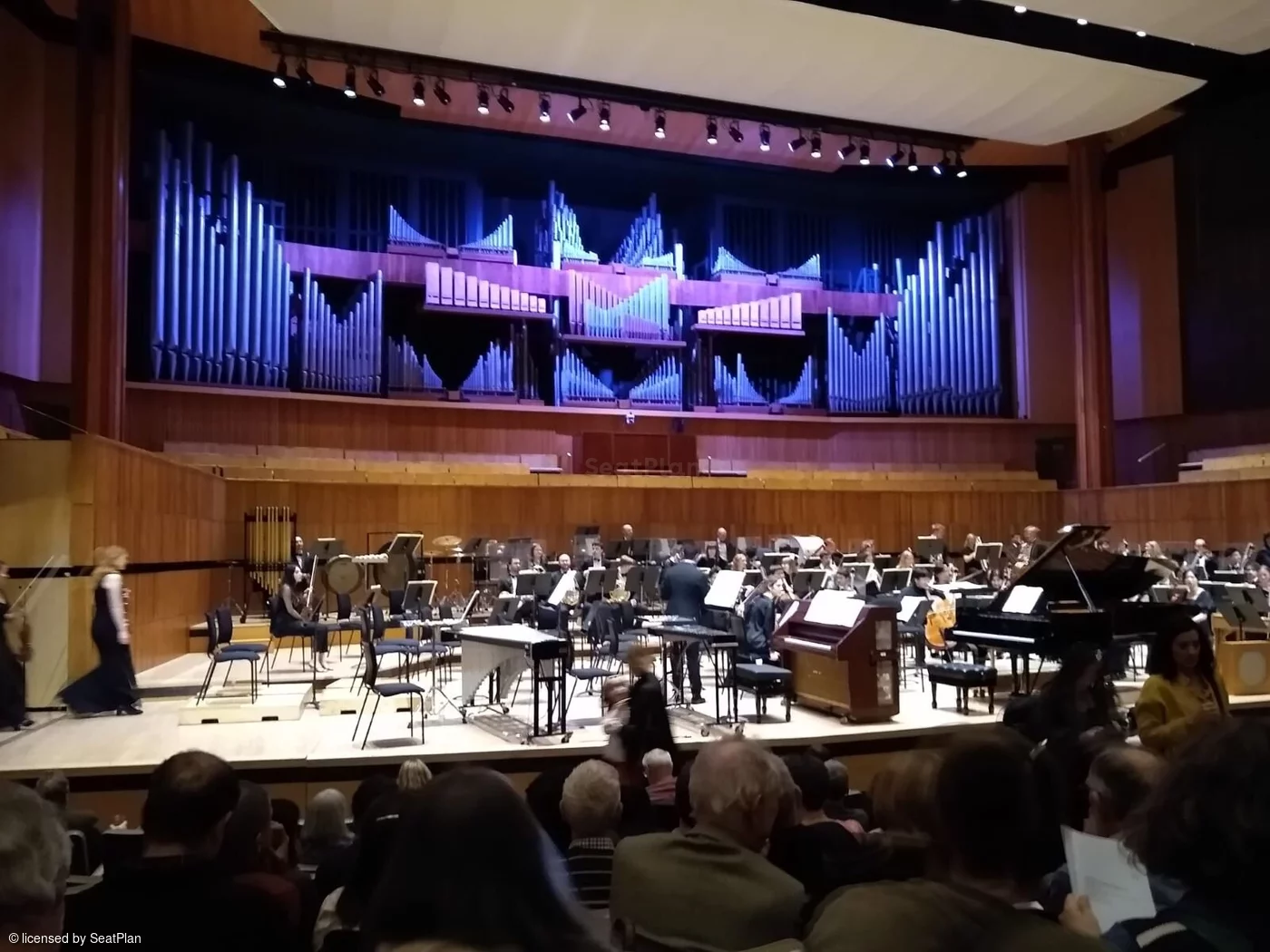 Royal Festival Hall Front Stalls J34 view from seat photo