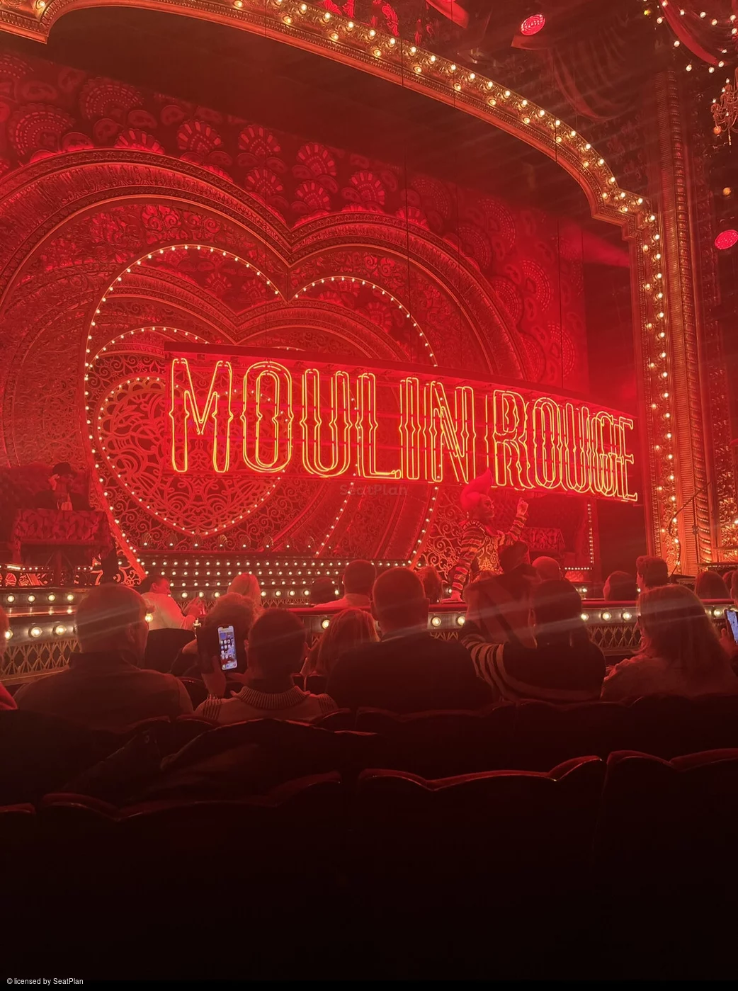 Piccadilly Theatre Stalls F24 view from seat photo