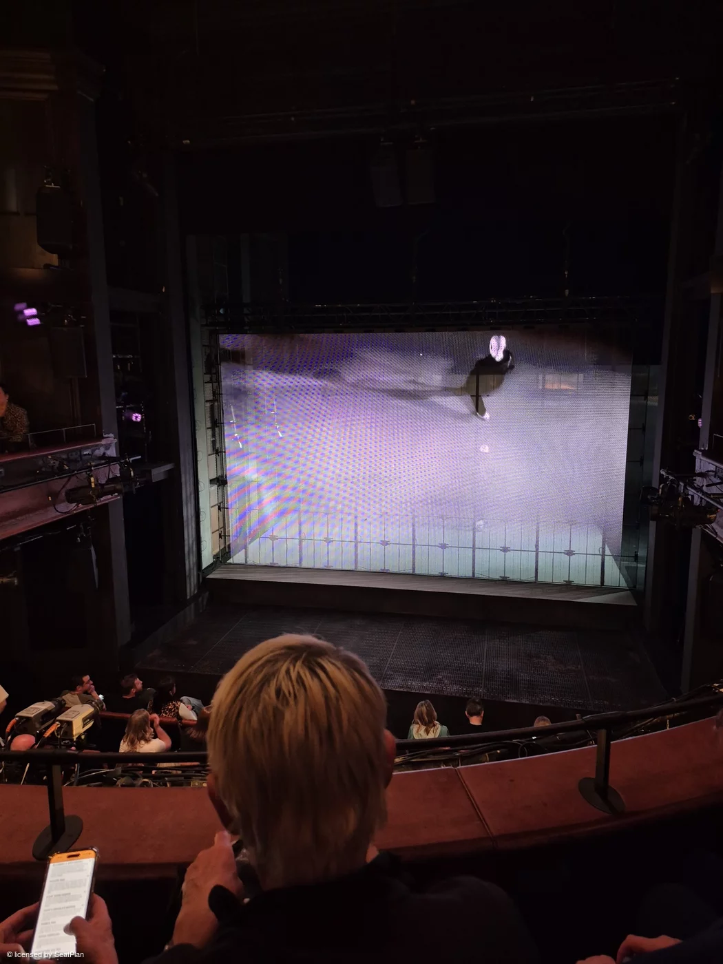 Royal Court Theatre Circle B8 view from seat photo