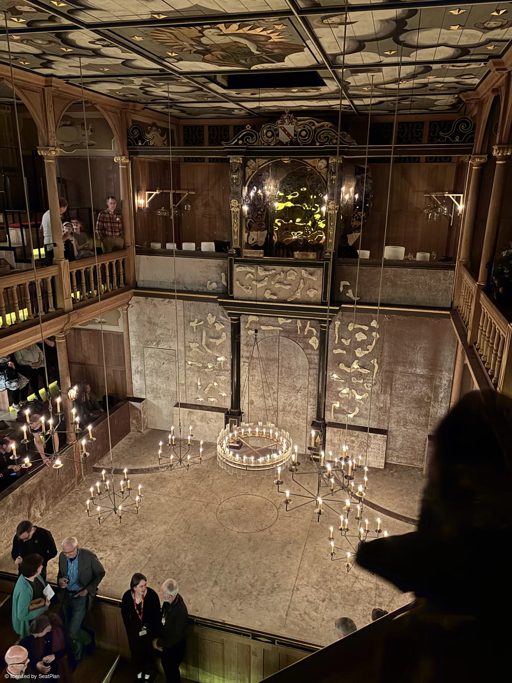 Sam Wanamaker Playhouse Playhouse Upper Gallery B10 view from seat photo