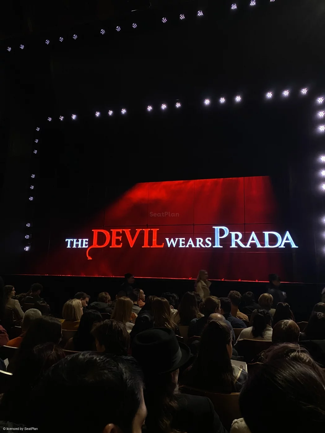 Dominion Theatre Stalls J19 view from seat photo