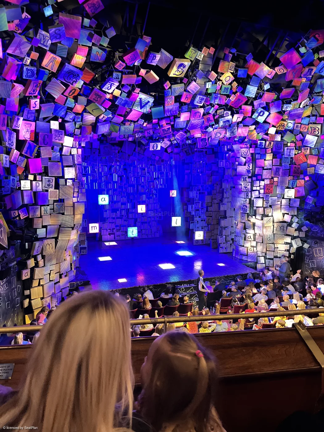 Cambridge Theatre Dress Circle B28 view from seat photo