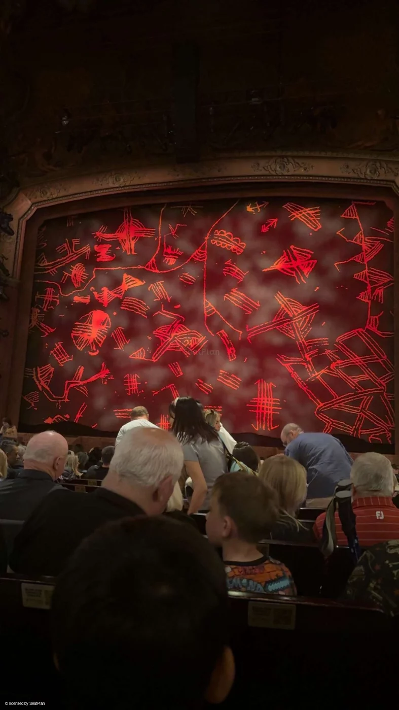 Lyceum Theatre Stalls P16 view from seat photo