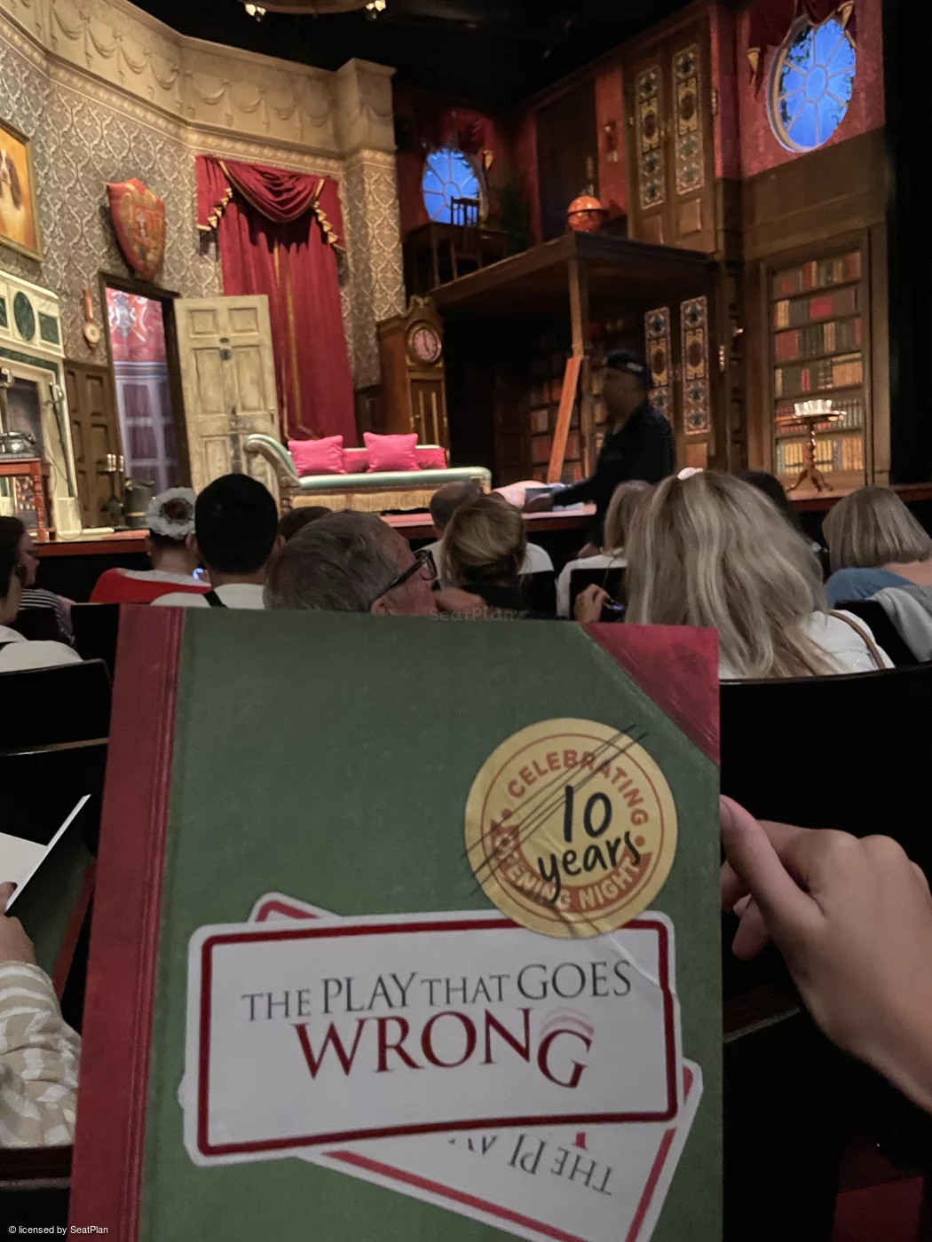 Duchess Theatre Stalls E13 view from seat photo