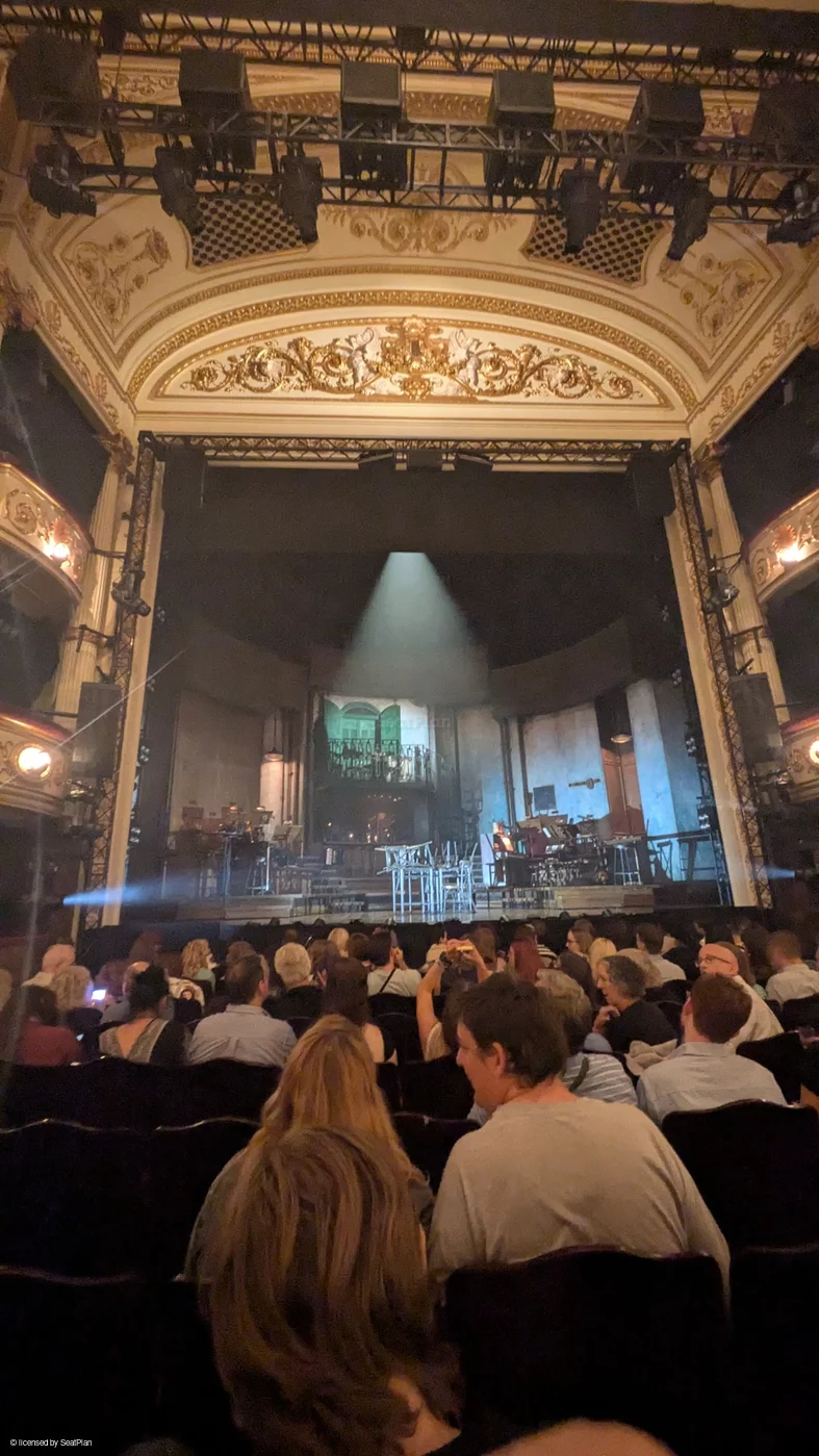 Lyric Theatre Stalls K15 view from seat photo
